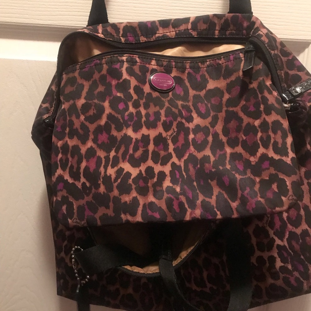 COACH Leopard tote bag